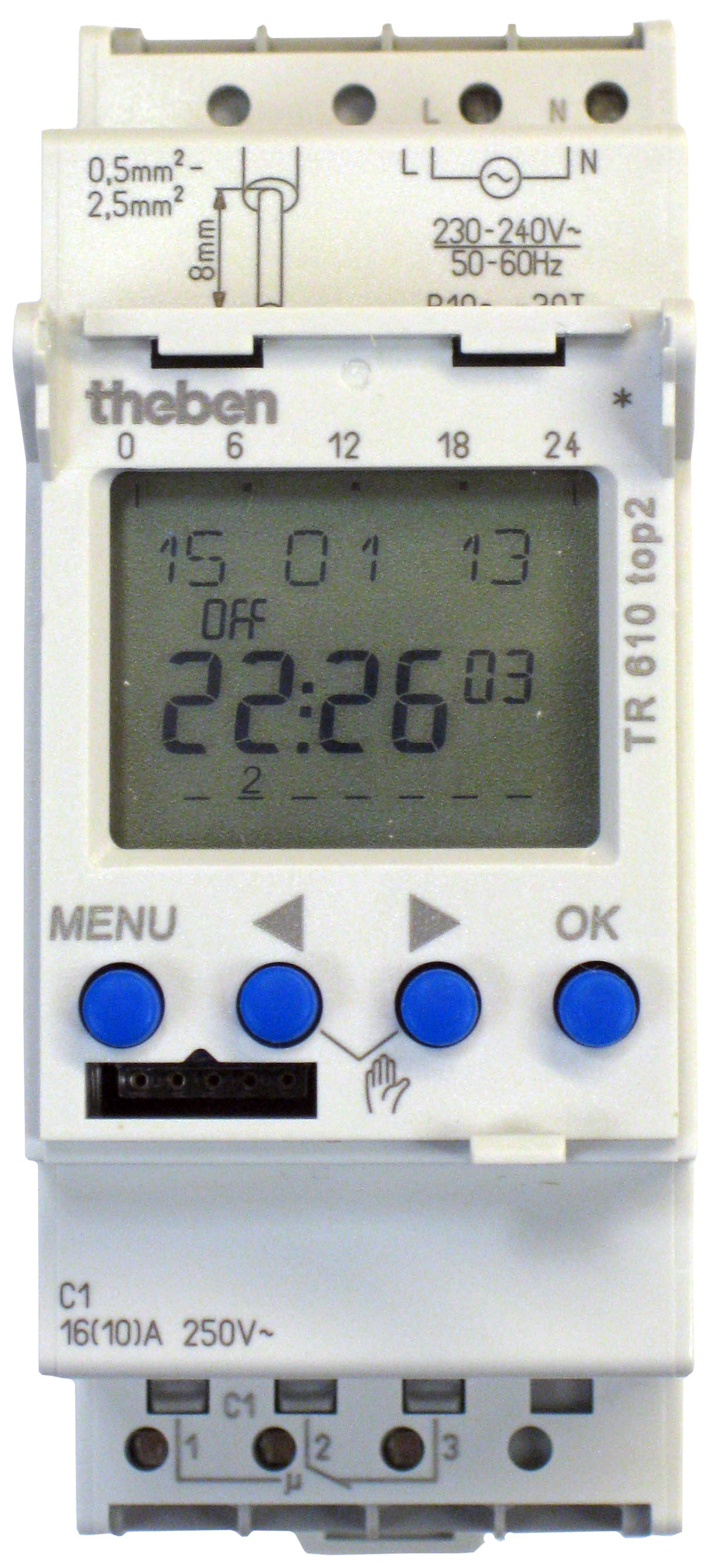 Theben time clock TR610 Top2